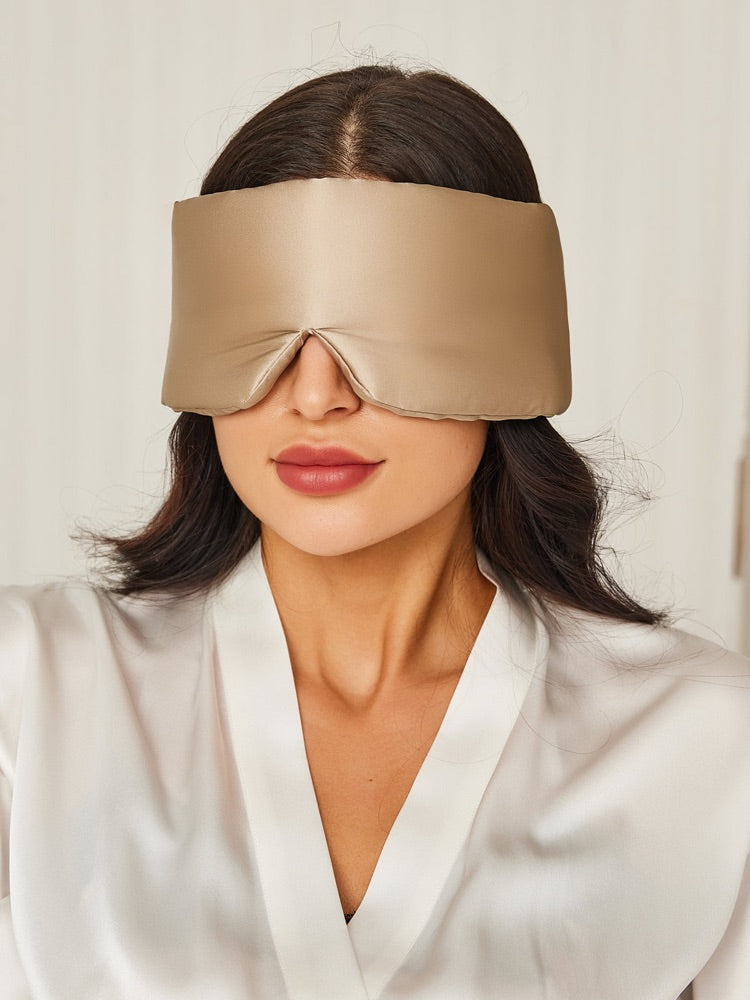 SilkRest silk sleep mask in Beige