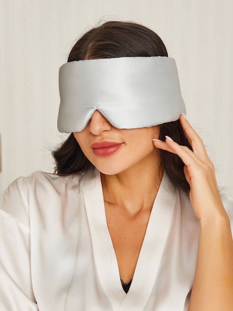 SilkRest silk sleep mask in Silver